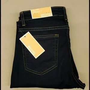MK black jeans NWT Izzy Michael Kors skinny stretchy dark wash